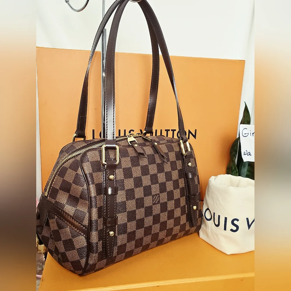 Complete Set "Giftable" Louis Vuitton Shoulder Bag Damier Ebene - Picture 16 of 16